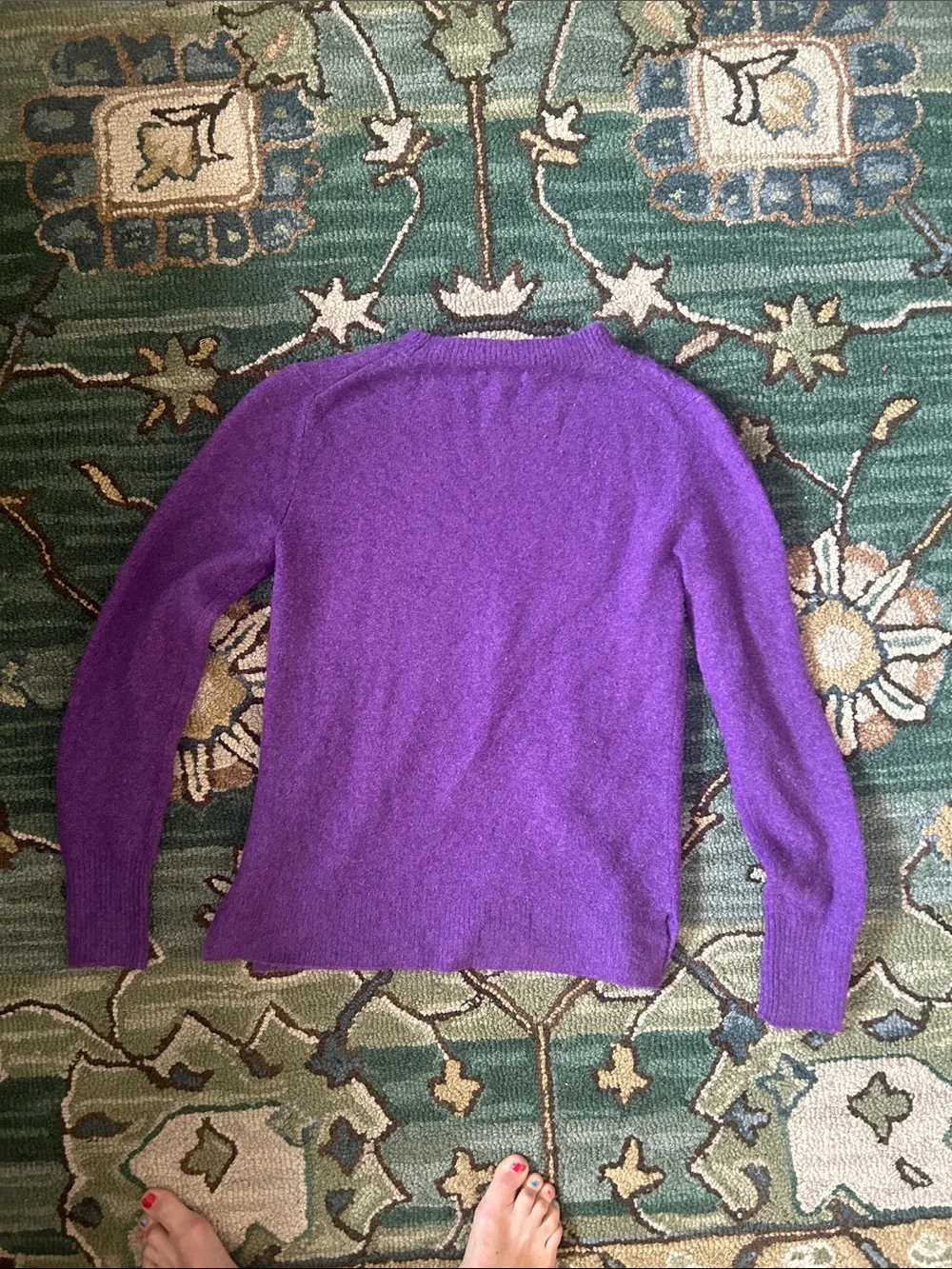 J. Crew Bright Purple Crewneck Sweater